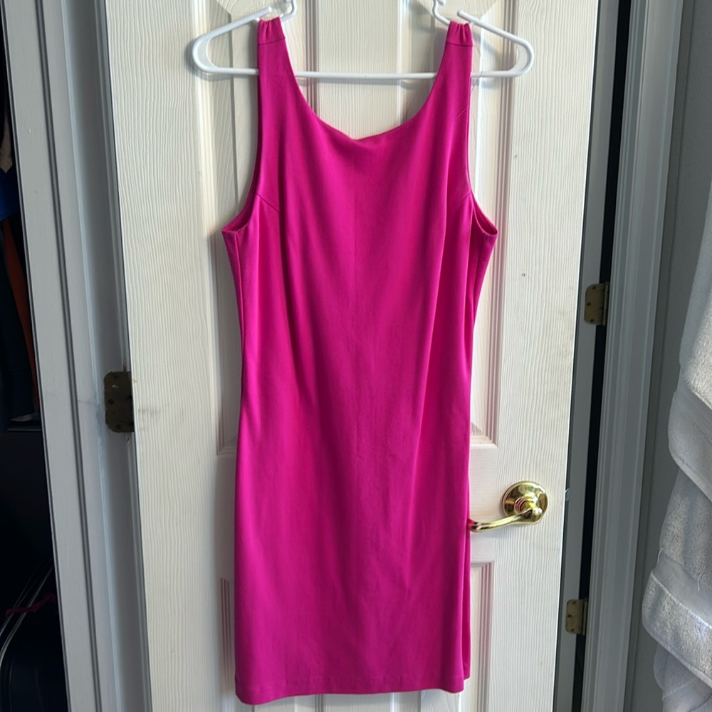 Amanda Uprichard Magenta backless dress size medium. Worn once
